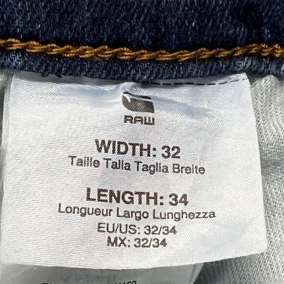 G Star Raw 3301 Deconstructed Super Slim Blue Stretch Jeans Mens 32 x 34 - Picture 6 of 10